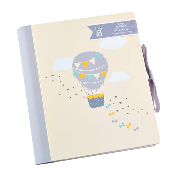 Beżowy pamiętnik małego dziecka Busy B-image-1