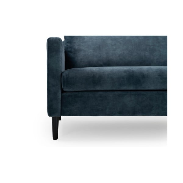 Ciemnoniebieska sofa z aksamitnym obiciem Scandic Adagio, szer. 220 cm-image-1