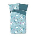 Flanelowa pościel dziecięca jednoosobowa 140x200 cm Snowycorn – Good Morning