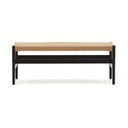 Czarno-naturalna ławka Zaide – Kave Home