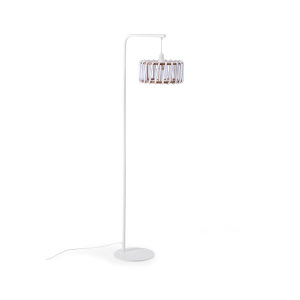 Lampa stojąca z białą konstrukcją i małym białym kloszem EMKO Macaron-image-1