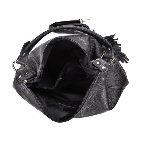 Czarna torebka skórzana Sofia Cardoni Bruhna-image-2