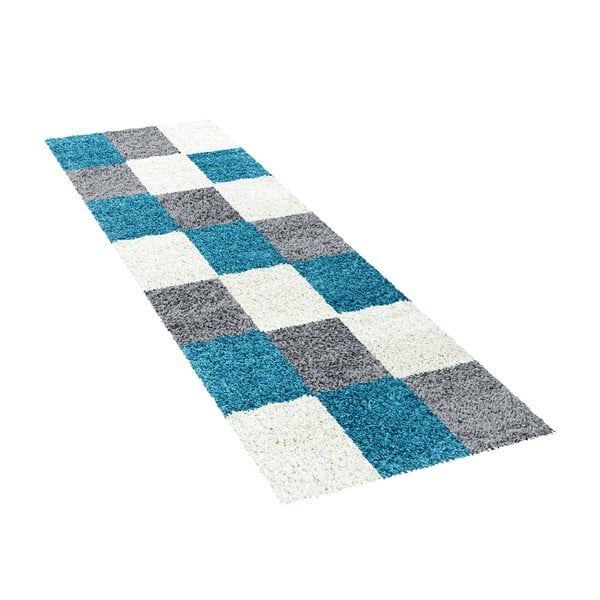 Szaro-turkusowy chodnik 80x250 cm Life – Ayyildiz Carpets