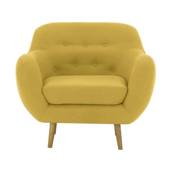 Żółty fotel Vivonita Gaia