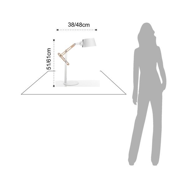 Biała lampa stołowa Tomasucci Pikka-image-1