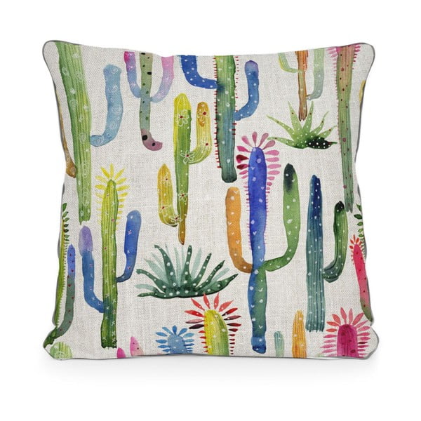 Poszewka na poduszkę z mikrowłókna Surdic Cactus, 45x45 cm