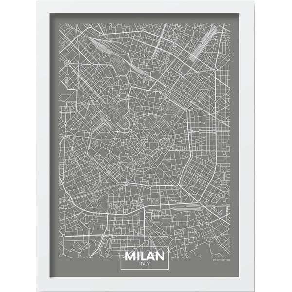 Plakat w ramie 40x55 cm Milan – Wallity