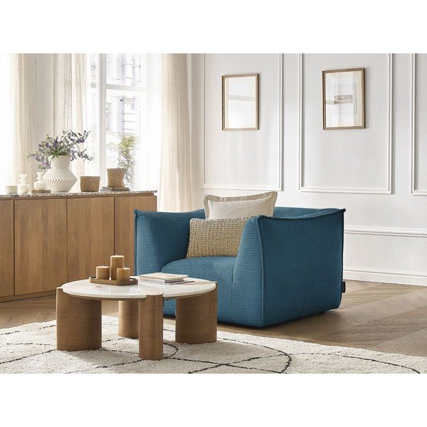 Niebieski sztruksowy fotel Giorgia – Bobochic Paris-image-4