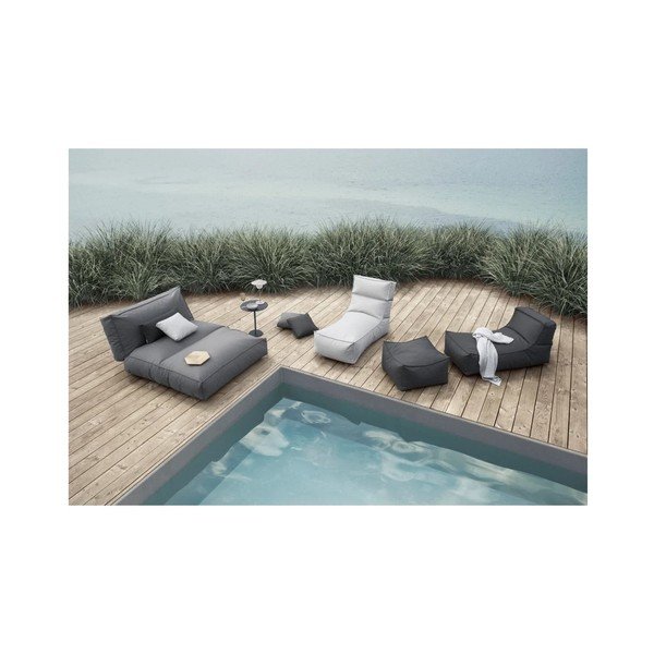 Jasnoniebieski tapicerowany leżak ogrodowy STAY – Blomus-image-3