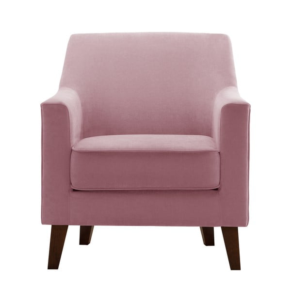 Pastelowy różowy fotel Jalouse Maison Kylie