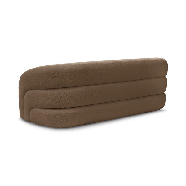 Brązowa sofa z materiału bouclé 193 cm Elina – Bobochic Paris-image-4
