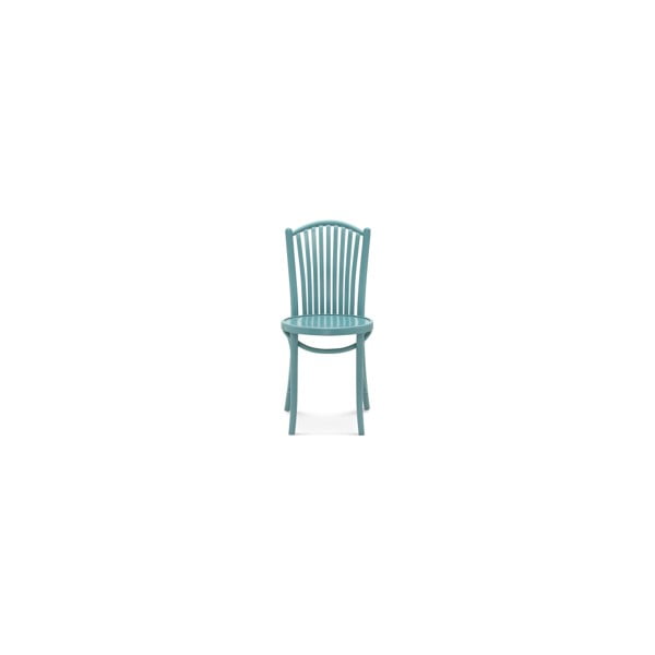 Niebieskie drewniane krzesło Fameg Jorgen