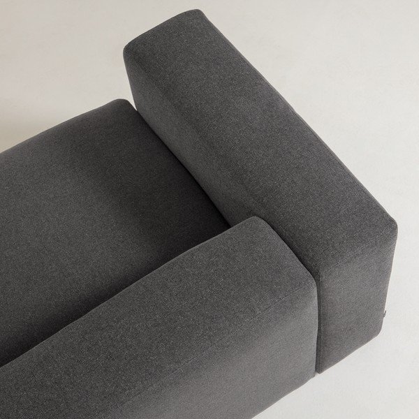 Ciemnoszara sofa Kave Home Blok, 210 cm-image-1