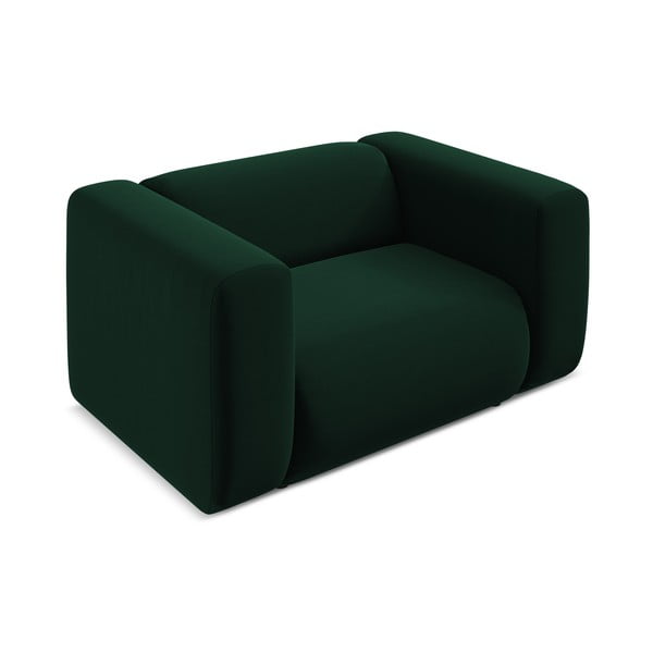 Ciemnozielony aksamitny fotel Ekahi – Makamii-image-3