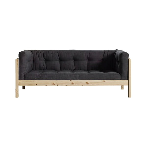 Sofa 2-osobowa Karup Fusion Natural/Linoso Dark Gray