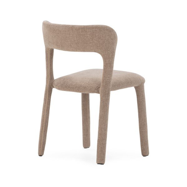 Jasnoszary tapicerowany fotel jadalniany Lilia – MOME-image-3