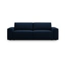 Ciemnoniebieska rozkładana sofa z materiału bouclé 247 cm Jodie – Micadoni Home
