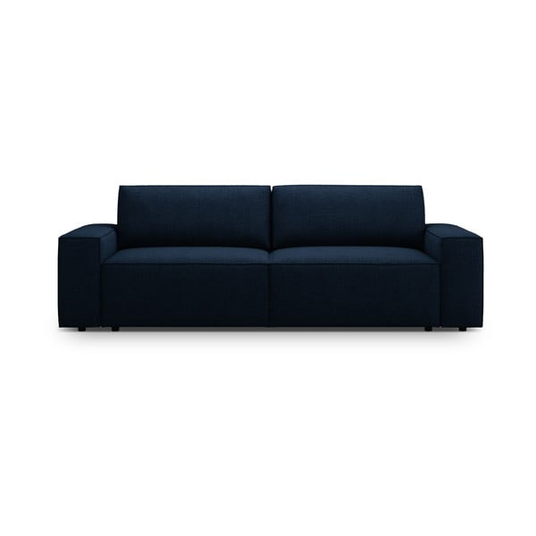 Ciemnoniebieska rozkładana sofa z materiału bouclé 247 cm Jodie – Micadoni Home