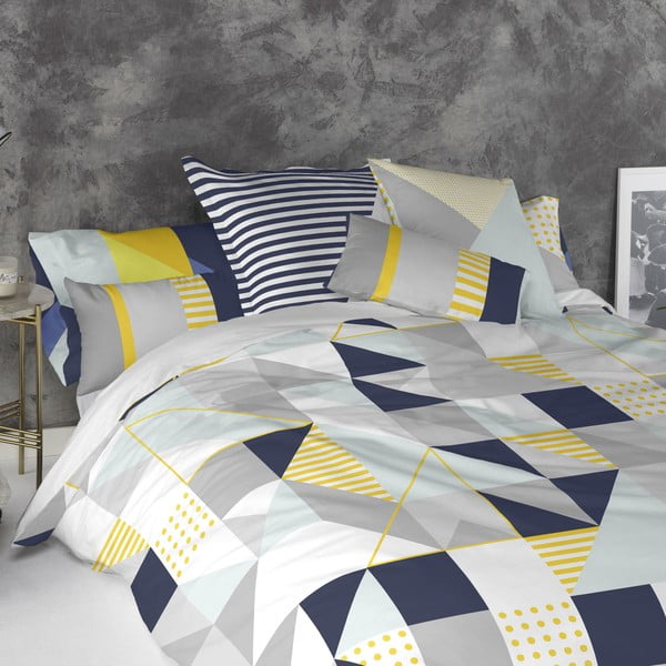 Zestaw 2 bawełnianych poszewek na poduszki Blanc Geo Dot-image-1