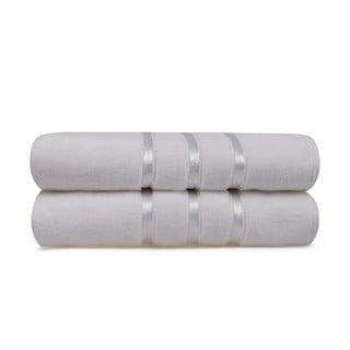 Zestaw 2 białych bawełniany ręczników kąpielowych Foutastic Dolce, 70x140 cm