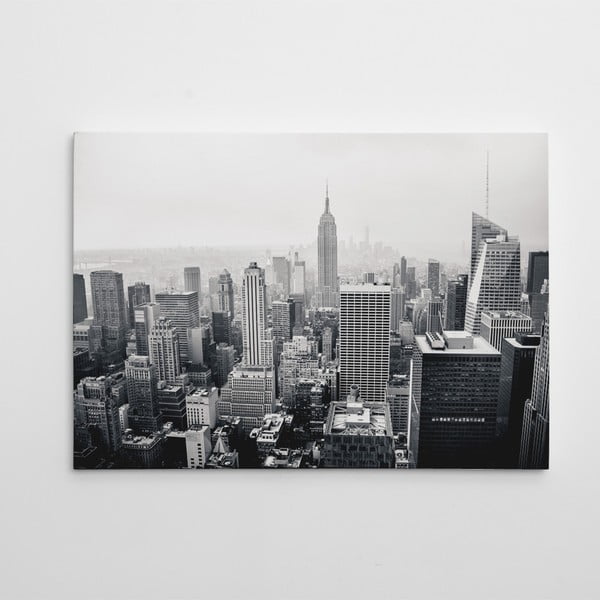 Obraz na płótnie "Czarnobiały Manhattan", 50x70 cm