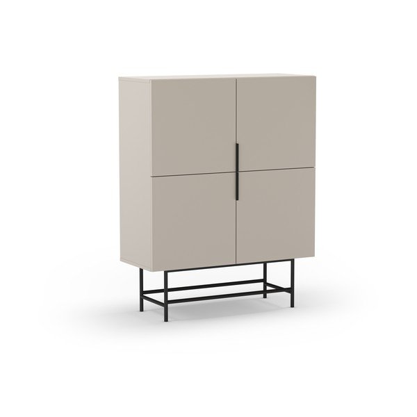 Kremowa szafka 100x128 cm Eldia – Marckeric-image-4