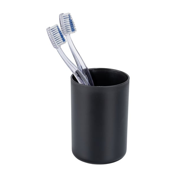 Czarny plastikowy zestaw akcesoriów łazienkowych Fano – Allstar-image-3