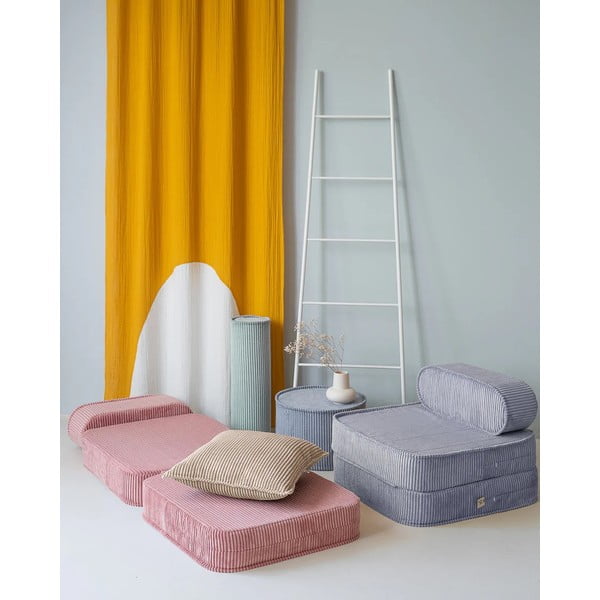 Jasnobrązowa sztruksowa poduszka na sofę dziecięcą Block – Wigiwama-image-2