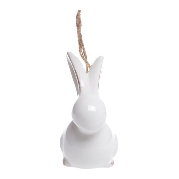 Biały ceramiczny zajączek wiszący Ewax Bunny Swing