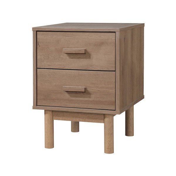 Szafka nocna w dekorze dębu w naturalnym kolorze Melanie – Støraa-image-2