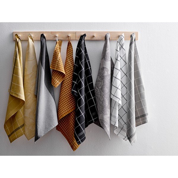 Szara ścierka kuchenna z bawełny Södahl Geometric, 50x70 cm-image-2