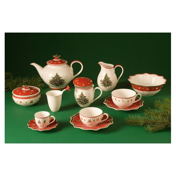 Biała porcelanowa filiżanka z motywem świątecznym Villeroy & Boch-image-2