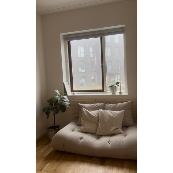 Sofa rozkładana z zielonym obiciem Karup Design Shin Sano Natural/Olive Green-image-1