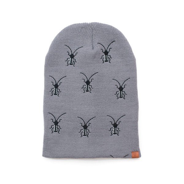 Szara czapka Insect