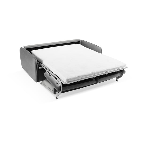 Szara aksamitna rozkładana sofa 194 cm Vienna – Cosmopolitan Design-image-4