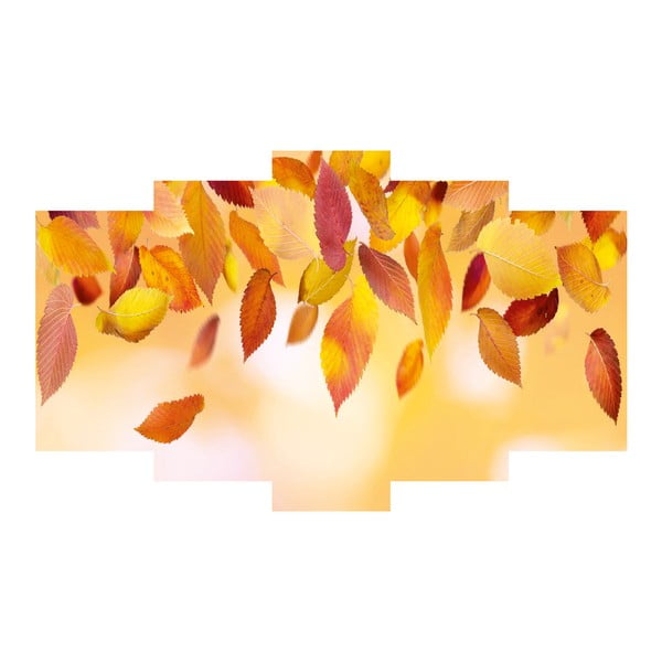 Pięcioczęściowy obraz Leaves