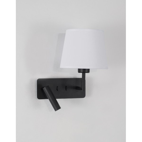 Biały/w kolorze matowej czerni aluminiowy kinkiet z elastyczną konstrukcją Savona – Nova Luce-image-3