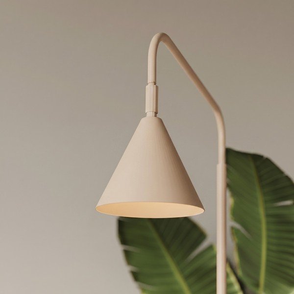 Beżowa stalowa lampa stojąca z elastyczną konstrukcją (wysokość 165 cm) Zylo – Sollux-image-1