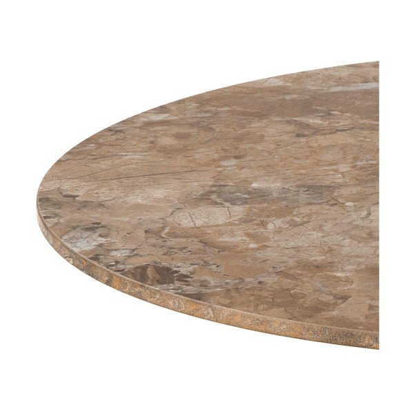 Brązowy okrągły stolik z ceramicznym blatem ø 60 cm Malta – Actona-image-3