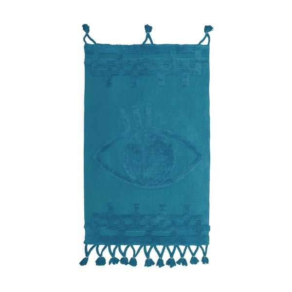 Niebieski kilim dziecięcy z bawełny Nattiot Siva, 70x120 cm