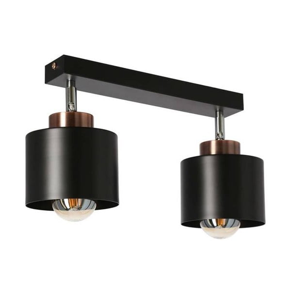 Czarna metalowa lampa sufitowa 12x36 cm Olena – Candellux Lighting