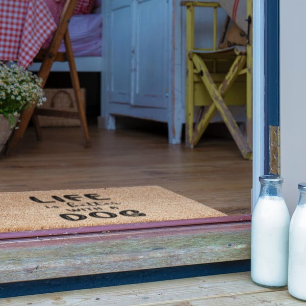 Wycieraczka z włókna kokosowego 40x60 cm Life Is Better With a Dog – Artsy Doormats-image-4