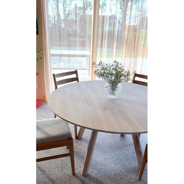 Dodatkowy blat do stołu z litego drewna dębowego 140x50 cm Clapperton – Rowico-image-2