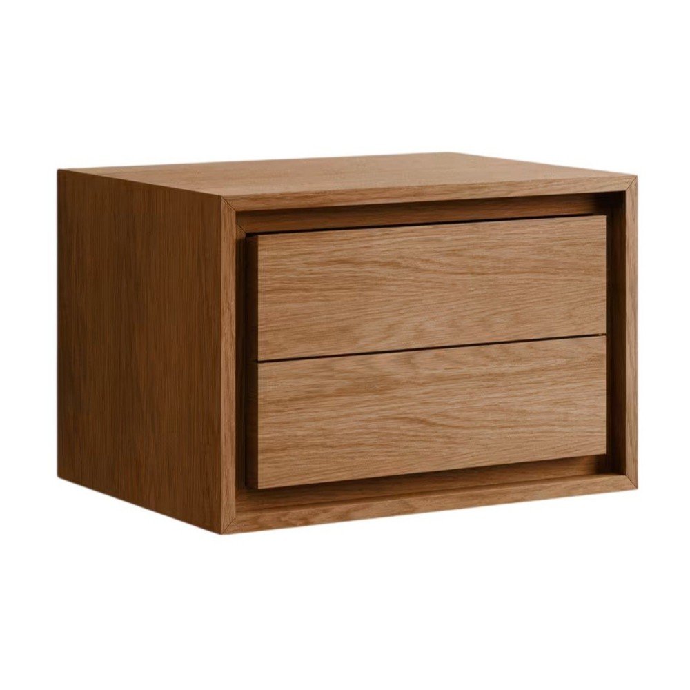 Brązowa wisząca szafka pod umywalkę z litego drewna tekowego 60x40 cm Kenta – Kave Home