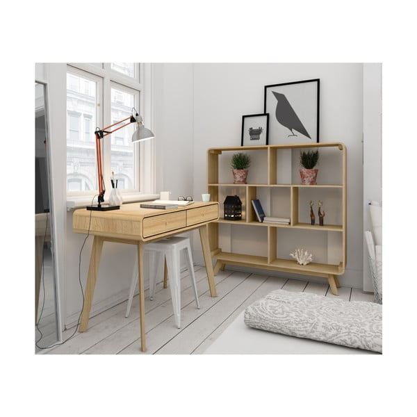 Biurko w dekorze dębu 50x120 cm Cassie – Støraa-image-3