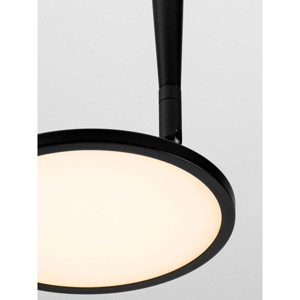 Aluminiowa lampa sufitowa LED z elastyczną konstrukcją w kolorze matowej czerni Ekei – Nova Luce-image-3