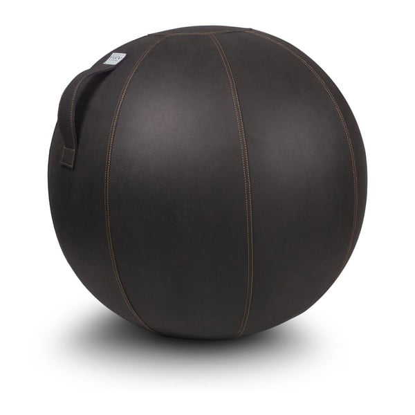 Ciemnobrązowa piłka do siedzenia VLUV Veel, Ø 60 - 65 cm