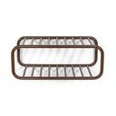 Ciemnobrązowa metalowa wisząca szafka na buty 72x28x35 cm Retro – Spinder Design