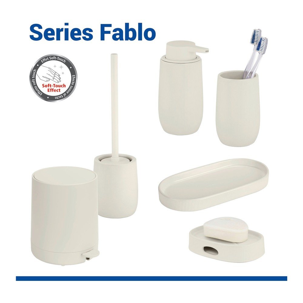 Kremowy kubek na szczoteczki do zębów ceramiczny Fablo – Wenko (zdjęcie 6)