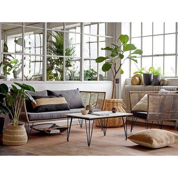 Metalowy stolik ogrodowy 60x90 cm Mundo – Bloomingville-image-1